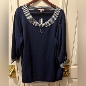 New Quacker Factory “Anchors Away” Sweater